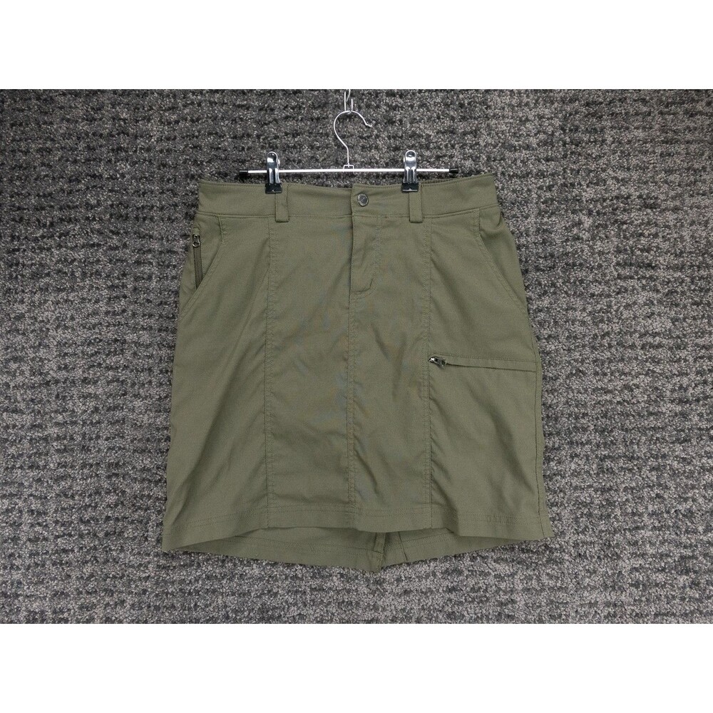 Duluth Trading Skort Womens 6 Green Dry On The Fly Performance Skirt Shorts Hike